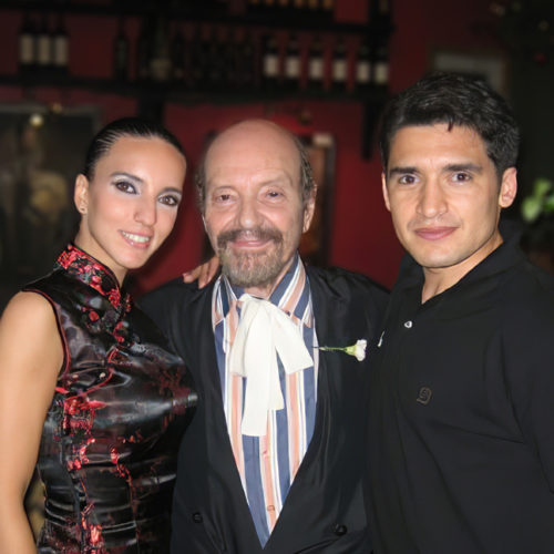 Romina Godoy e Pablo Garcia con Horacio Ferrer